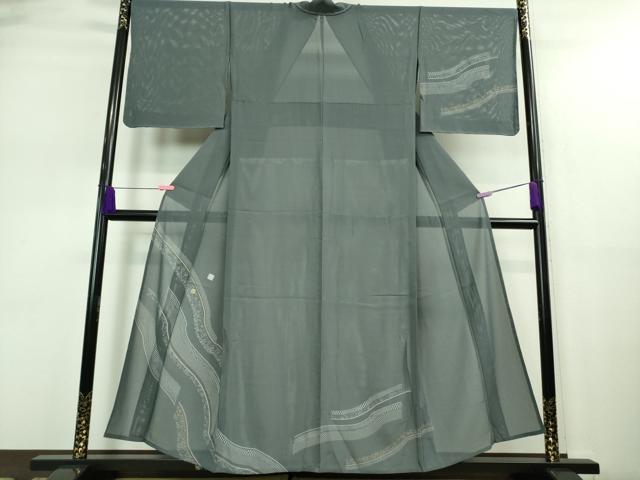 Summer Wear - 平和屋着物■極上　夏物　訪問着　絽　道長　色紙散らし　薄花色地　金銀糸　逸品　未使用　DZAA9108kh5