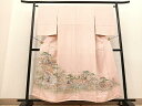 平和屋着物■色留訪問着 寿光織 人物風景文 金糸 正絹 逸品 BAAO6241my