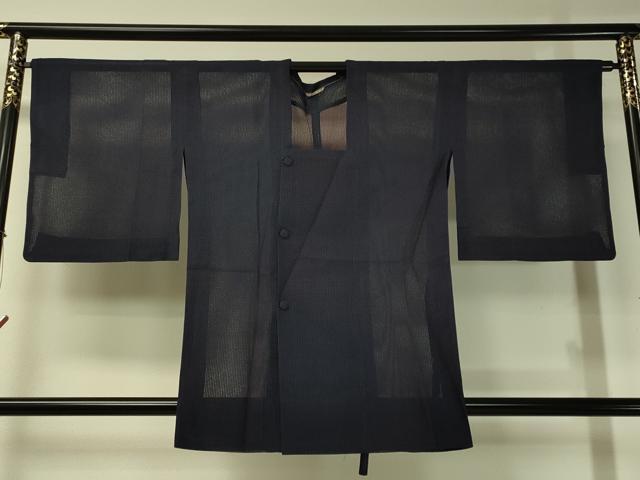 平和屋着物▽道長コート スリーシーズン 春夏秋 塵除け 紗 抽象文 正絹 逸品 CAAT7290vp