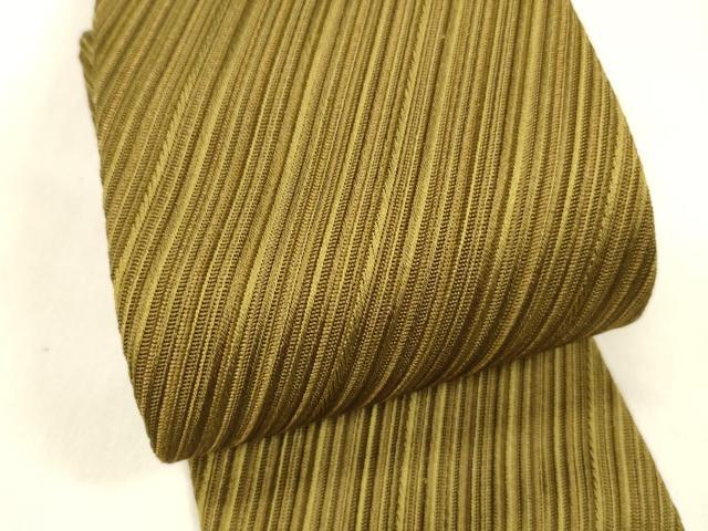 平和屋着物●男性　角帯　宝来織　斜線文　正絹　逸品　DABE6268cm