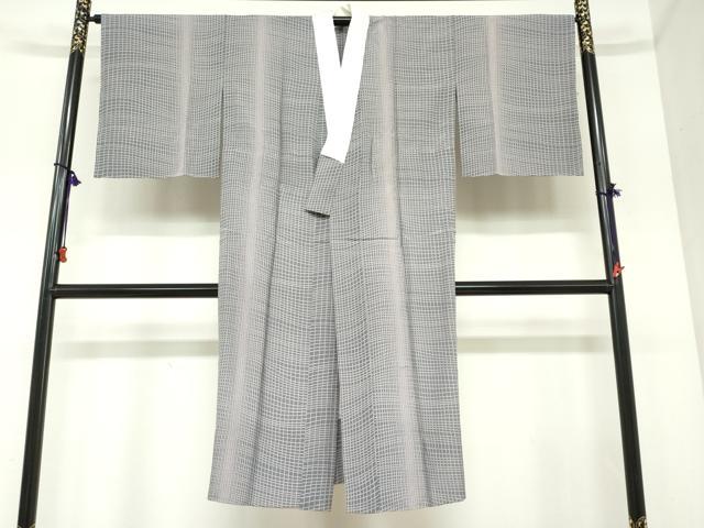 Full-Length Under-Kimono - 平和屋着物●長襦袢　無双仕立て　変わり格子文　やまと誂製　正絹　逸品　DABC2476ud