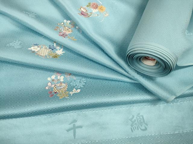 平和屋本店■極上　創業460年・千總　小紋　反物　着尺　花丸文　松坂屋扱い　逸品　未使用　DZAA11106kh5