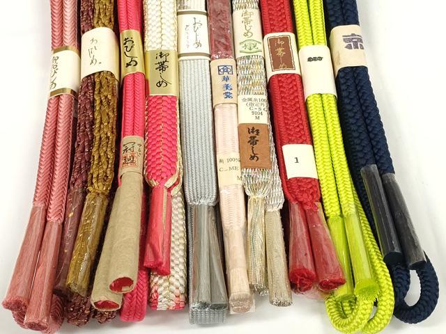 平和屋の平和屋着物●和装小物　帯締め10本セット　高麗組　奈良組　冠組　金銀糸　逸品　未使用　DABD7089zzz｜アングル3