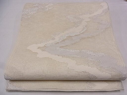 平和屋着物■夏物 六通柄袋帯 道長文 銀糸 逸品 fb8087 平和屋着物■夏物 六通柄袋帯 道長文 銀糸 逸品 fb8087