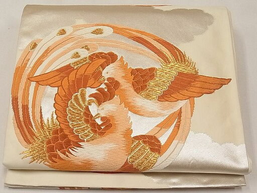 平和屋着物◎六通柄袋帯 鳳凰丸文 金銀糸 逸品 CAAE3629ku 平和屋着物◎六通柄袋帯 鳳凰丸文 金銀糸 逸品 CAAE3629ku