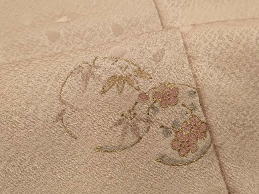 平和屋着物■上質な小紋 草花丸文 金彩 正絹 逸品 CAAT4532in 平和屋着物■上質な小紋 草花丸文 金彩 正絹 逸品 CAAT4532in