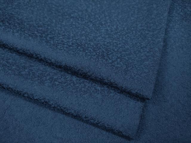 平和屋着物●上質な色無地　紋意匠　留紺色　正絹　逸品　CABA1881ut(4)