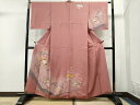 平和屋着物●訪問着 扇面草花文 正絹 逸品 CAAU1920yc