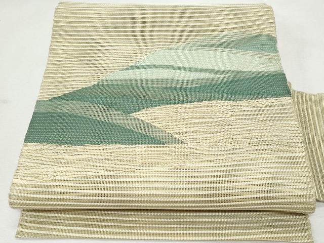 Rakuten - 平和屋着物＊夏物　八寸名古屋帯　霞文　正絹　逸品　CAAW5582fb