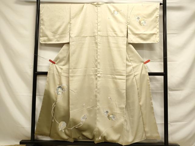平和屋着物■訪問着 鏡裏花文 暈し染め 金彩 正絹 逸品 未使用 DAAQ0361op