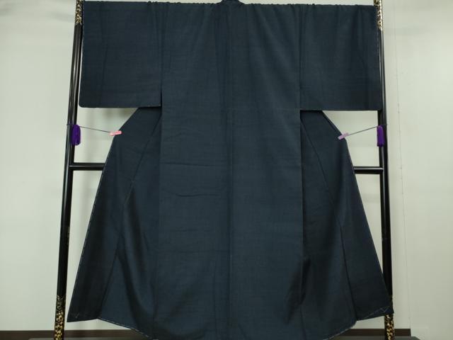 平和屋本店■極上 男性 本場結城紬 重要無形文化財 アンサンブル キングサイズ 100亀甲 総詰め　羽裏・大黒様　逸品　未使用　DZAA6395kh5