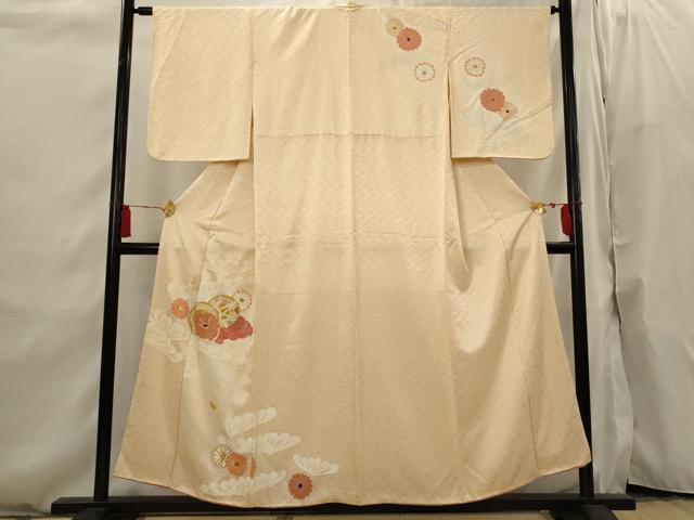 Rakuten - 平和屋着物■訪問着 駒刺繍 花鼓文 金銀彩 正絹 逸品 AABI6530st