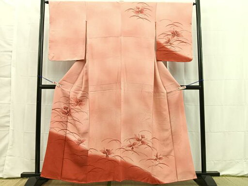 平和屋着物■訪問着 雲取り芝草花文 暈し染め 正絹 逸品 未使用 BAAN1746xi 平和屋着物■訪問着 雲取り芝草花文 暈し染め 正絹 逸品 未使用 BAAN1746xi