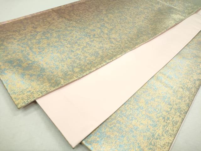 平和屋着物◎全通柄袋帯　霞文　正絹　逸品　CAAJ8061ku
