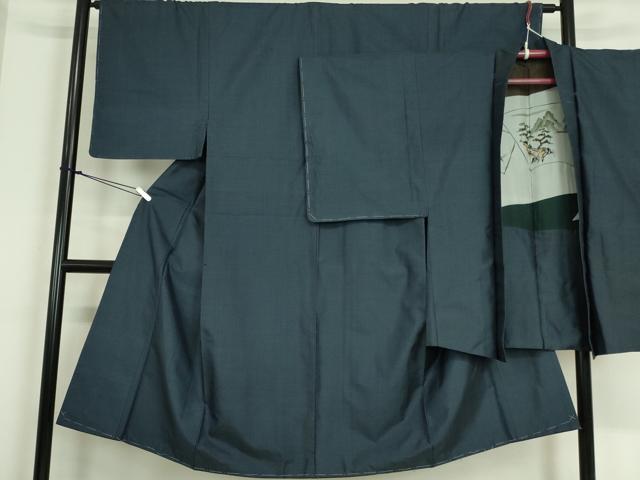 平和屋着物■男性　本場大島紬　アンサンブル　80亀甲　総詰め　正絹　逸品　DAAS9783zy