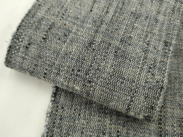 平和屋着物●男性　角帯　紬地　霞文　正絹　逸品　AABK6948pf
