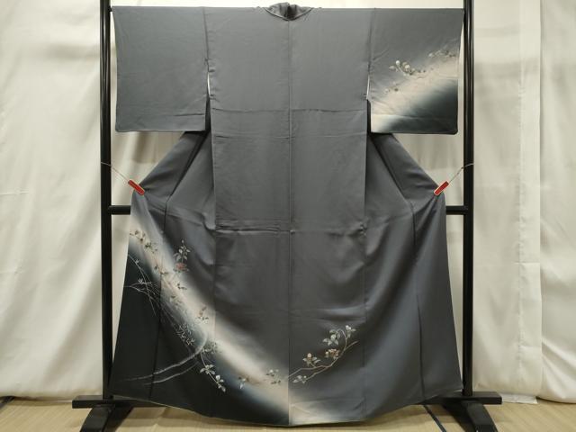 平和屋着物■訪問着 枝花文 暈し染め 金彩 正絹 逸品 CAAT4551in