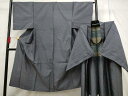 平和屋着物■男性 紬 アンサンブル 亀甲柄 正絹 逸品 AAAS2893st