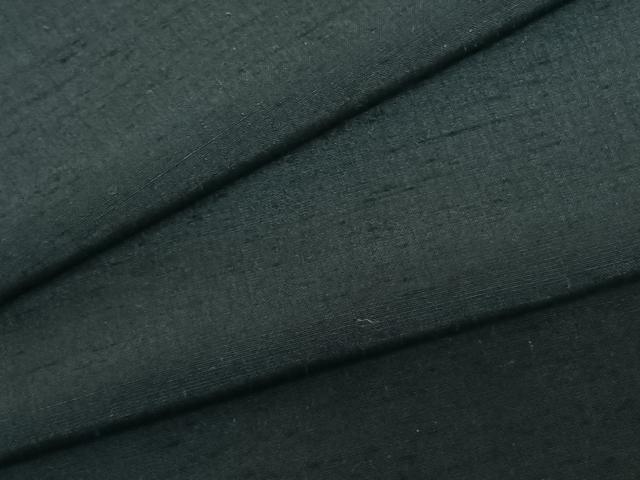 平和屋着物●男性　紬　色無地　青藍色　キングサイズ　正絹　逸品　AABF0216fy