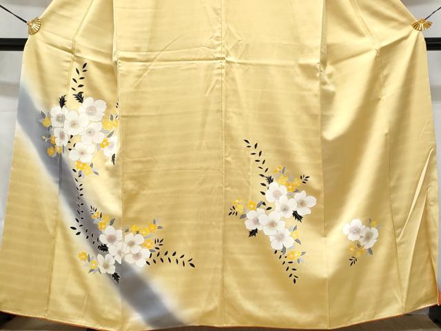 平和屋着物■訪問着　草花文　暈し染め　金彩　正絹　逸品　CABB3829fb