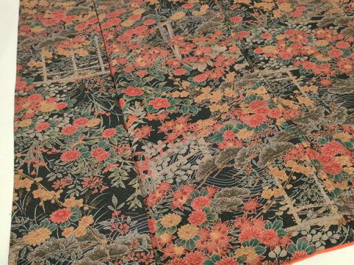 平和屋着物■上質な小紋 草花文 正絹 逸品 DAAO7787cm 平和屋着物■上質な小紋 草花文 正絹 逸品 DAAO7787cm