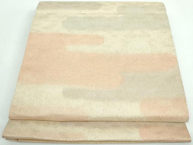 平和屋着物◎西陣　綴れ　全通柄袋帯　エ霞文　金糸　正絹　逸品　DAAT2396qa