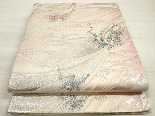 Yukata Obi - 平和屋着物◎両面　全通柄袋帯　星座　金銀糸　正絹　逸品　DABE8203xg