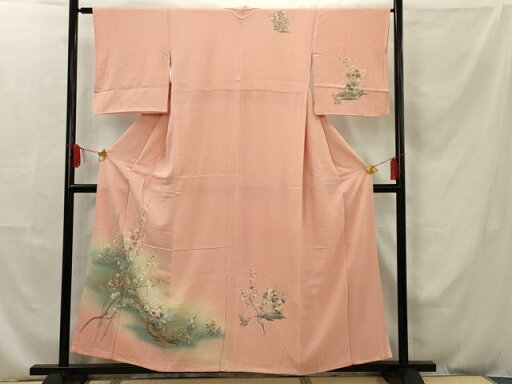 平和屋着物■訪問着 鴛鴦枝花文 暈し染め 金彩 正絹 逸品 AAAS6439ru 平和屋着物■訪問着 鴛鴦枝花文 暈し染め 金彩 正絹 逸品 AAAS6439ru