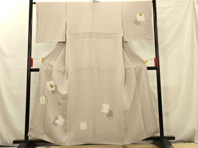 平和屋着物■訪問着 駒刺繍 破れ色紙文 金彩 正絹 逸品 AAAW6387cs