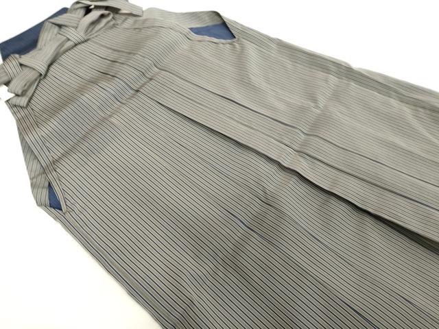 平和屋着物■男性　行灯袴　間道　正絹　逸品　DABA5272cd