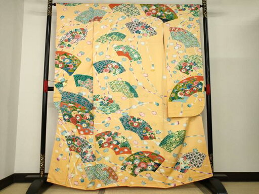 平和屋着物■豪華振袖 地紙花文 金彩 正絹 逸品 AAAU6733ck 平和屋着物■豪華振袖 地紙花文 金彩 正絹 逸品 AAAU6733ck