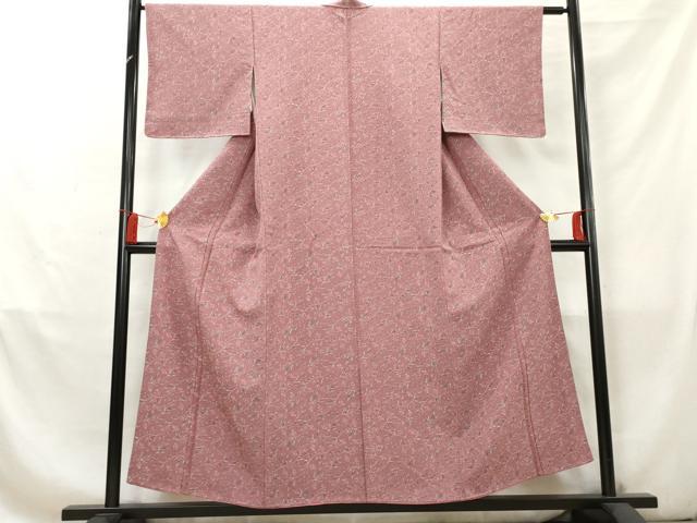 平和屋着物■小紋　花唐草文　洗える着物　AABC5794cs