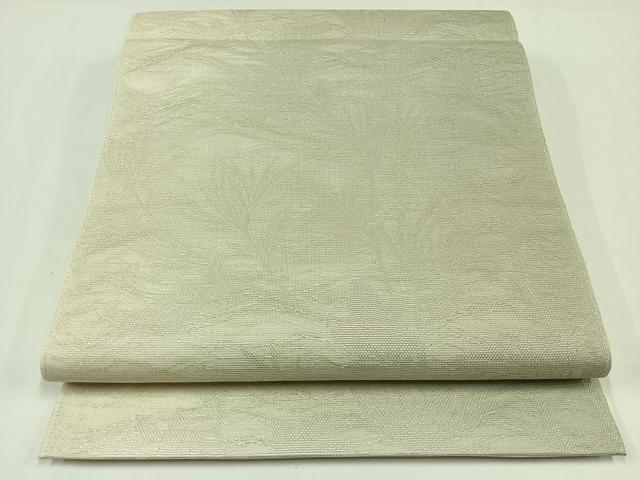 Rakuten - 平和屋着物＊夏物　六通柄袋帯　草花文　銀糸　正絹　逸品　AAAW7445jh