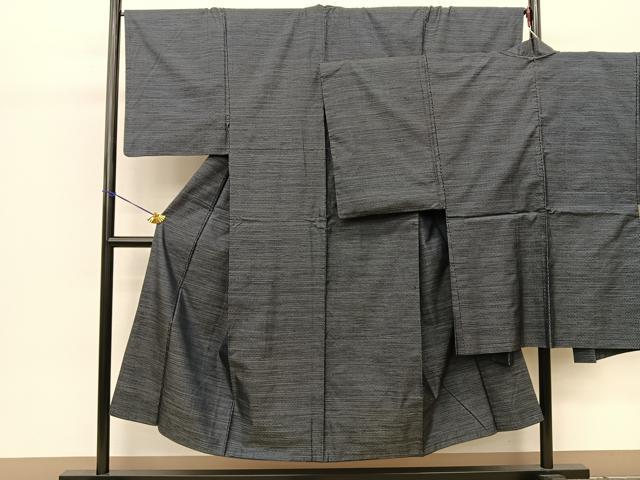 平和屋着物●男性 本場大島紬 アンサンブル 横段文 正絹 逸品 BAAN3221fw