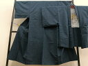 平和屋着物■男性 紬 アンサンブル 霞文 羽裏:富士山・龍 正絹 逸品 BAAN4311ev