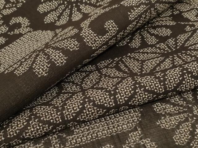 平和屋着物＊夏物 結城紬 夏結城 吉祥霞文 証紙付き 正絹 逸品 AABA9438jd