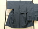 平和屋着物●男性 お召 アンサンブル 絣文様 正絹 逸品 BAAQ1436fw