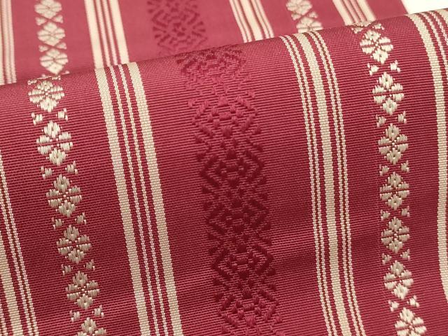 平和屋の平和屋着物◎本場筑前博多織　半幅帯　献上　正絹　逸品　DABH2920qp｜アングル3