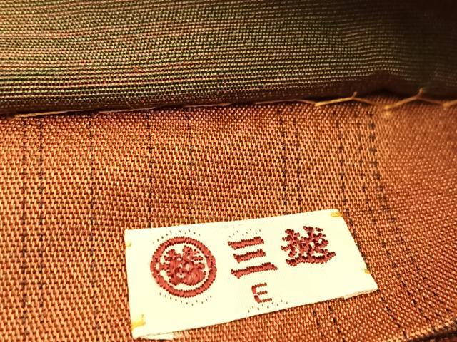 平和屋の平和屋着物◎全通柄袋帯 ふくれ織 横段花文 銀糸 三越扱い 正絹 逸品 BAAV7221yc｜アングル3