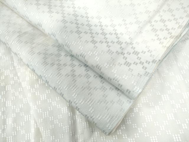 平和屋着物●長襦袢　無双仕立て　花織　変わり市松吉祥地紋　暈し染め　正絹　逸品　CAAU2479yc