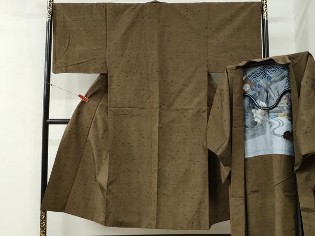 ■■■　サイズ　■■■ 【着物】 身丈 143cm（肩から） 裄丈 67.5cm 袖丈 48cm　縫込み 4cm 袖幅 34cm 前幅 28cm 後幅 32cm 着物縫いこみ 内揚げ 4cm 裄 お袖側 約4cm　身頃側 約5cm 【羽織】...