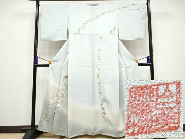 楽天市場】刺繍 山口美術織物 訪問着(着物|和服):レディース 楽天市場】刺繍 山口美術織物 訪問着(着物|和服):レディース