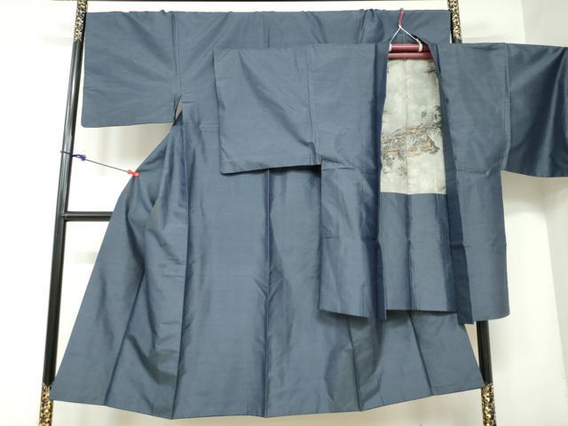 平和屋着物●男性　本場大島紬　アンサンブル　80亀甲　総詰め　正絹　逸品　DAAW5751ud(4)