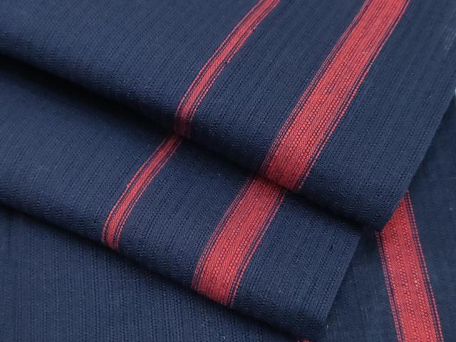 平和屋着物∴夏物　阿波しじら織　浴衣　間道　綿　逸品　CAAW0964ng