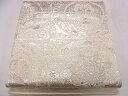 平和屋着物◎六通柄袋帯 向かい鳥正倉院花文 銀糸 逸品 CAAD1302eg