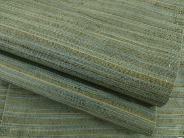 平和屋着物●紅花紬　米沢　霞文　ロング丈　正絹　逸品　CABE2443yc 平和屋着物▽紅花紬 米沢 単衣 霞文 正絹 逸品 AAAS1509oa : 平和屋