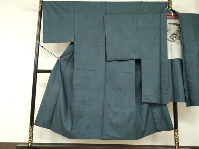 平和屋着物■男性 本場大島紬 アンサンブル 100亀甲 総詰め 正絹 逸品 DAAL1377ma