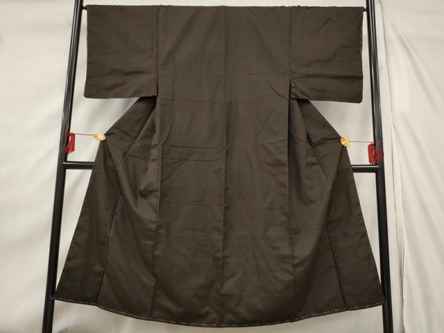 Full-Length Under-Kimono - 平和屋着物■男性　紬　格子　正絹　逸品　未使用　AABF8911st