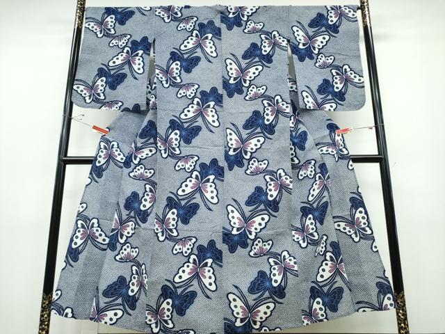 平和屋の平和屋着物∴夏物 浴衣 舞蝶文 綿 逸品 CABD2590ng｜アングル2