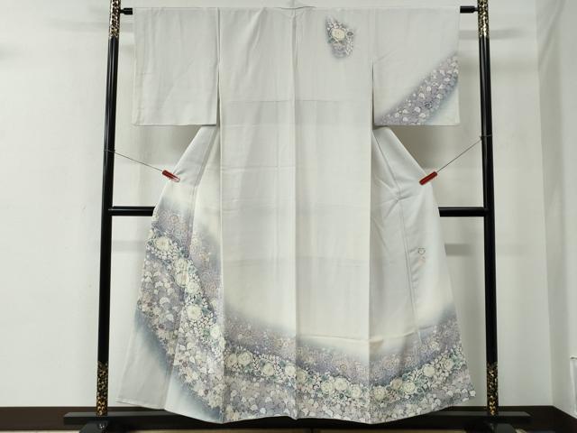 平和屋着物●越後十日町の一流染匠　桐屋・翠山工房　訪問着　辻が花　絞り　暈し染め　正絹　逸品　CABE2269yc